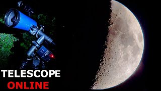 ONLINE Telescope Moon - Телескоп Онлайн. Луна Сегодня 16-17.06.2021