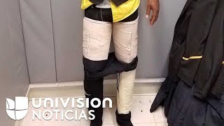 En sus piernas: así trató de entrar a EEUU nueve libras de cocaína un auxiliar de vuelo