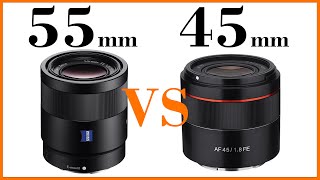 Sony 55mm F1.8 VS Samyang 45mm F1.8 - Which one should you buy?