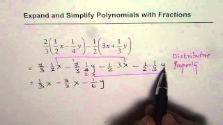 Expand and Simplify Polynomial with Fractions
