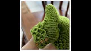 Crocodile Stitch Boots Adult Sizes Crochet Pattern Presentation