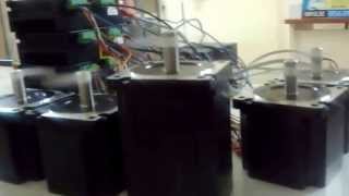 45 NM-8.5NM 4.2 A Step Motor -Sürücü ve 5 Eksen Cnc Kontrol Kart Testi -1