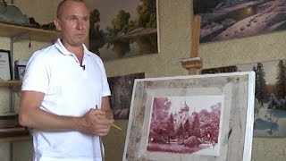 Художник, который работает... с вином
