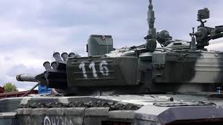 Прибытие белорусской команды по «Танковому биатлону» в Алабино