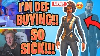 STREAMERS REACT TO THE *NEW* SOFIA WICK SKIN LEAK! (FEMALE JOHN WICK) - EPIC FORTNITE MOMENTS
