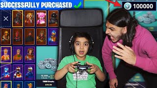 MY 5 YEAR OLD LITTLE BROTHER SPENDS $1000 ON FORTNITE WITH A STOLEN CREDIT CARD! [MUST WATCH]