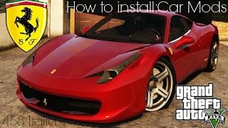 GTA V PC Mods | How to Install Car Mods (Real Cars!-Tutorial)