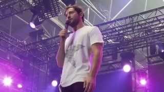 Rueda de prensa de David Bisbal tras prueba de sonido Almería