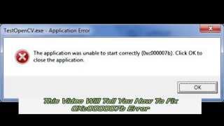 Fix Windows Application Error 0xc000007b