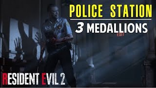 How to Get the 3 Medallions | Police Station | Location of Medallions | Resident Evil 2