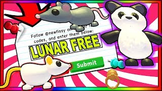 (2020 + *Robux10000*) ALL NEW *SECRET* LUNAR CODES! Roblox Adopt Me ?LUNAR UPDATE ?