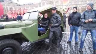 Историческая военная техника на Красной площади 7 ноября 2014 года