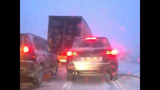 Авария, трасса М5. Пробка длинной в 30 км.
