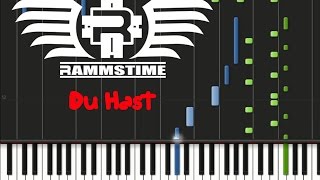 Rammstein - Du Hast [Piano Cover Tutorial] (♫)