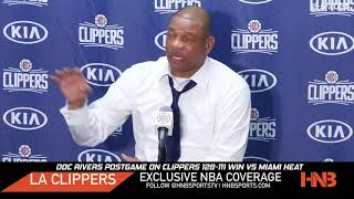 Doc Rivers postgame on Kawhi Leonard & LA Clippers 128-111 Win vs Miami Heat 2-5-2020