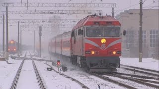 ТЭП70-0346 со скорым поездом / TEP70-0346 with a fast train