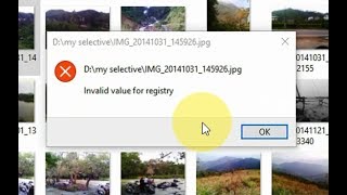 How to Fix Windows 10 photos app error "Invalid Value For Registry"
