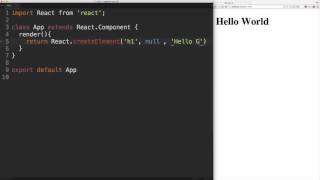 React Fundamentals: Hello World - First Component