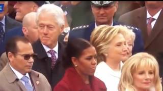 Watch Hillary Clinton Catch Bill Clinton Staring at Ivanka Trump!