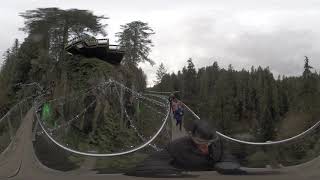 Capilano Suspension Bridge - dusk walk - 360 Video
