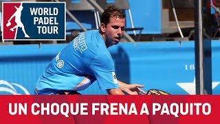 Un choque de Paquito Navarro contra el cristal le deja fuera del Master luso
