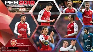 New Minimum Patch V3.9 Pes 2018 Mobile v2.2 l Arsenal menu Graphic  ll