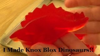How To Make Dinosaur Jello Knox Blocks!! Easy Fun Recipe