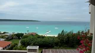 宮古島 東急リゾート7階から撮影 海と来間大橋 2010/01/25 08:10