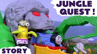 Thomas & Friends Funny Minions Play Doh Toys Unboxing Toy Train Jungle Accident Kids Fun Story
