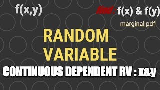 two dimensional random variable dependent x & y