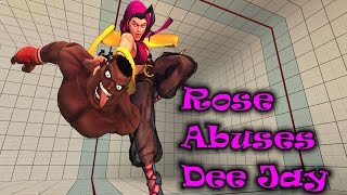 Ultra Street Fighter 4 Rose Abuses Dee Jay (Femdom)