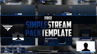 Simple stream pack template | Free Download | Photoshop CC
