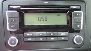 Volkswagen Polo Sedan Добавляем USB Mp3 в штатную магнитоллу RCD-30
