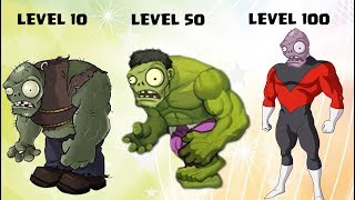 Plants Vs Zombies 2 Zombistein Nivel 10, 50 y 100 Vs Super Plantas