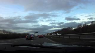 Dogcam watches SEAT Altea driver with a death wish.