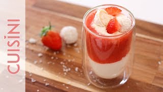 ERDBEER RAFFAELLO DESSERT | Erdbeer Rezepte | Nachtisch einfach & schnell - CUISINI