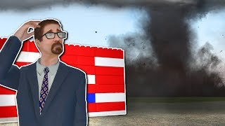 TORNADO SURVIVAL in LEGO BASE? - Garry's Mod Gameplay - Gmod Tornado Roleplay