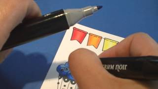 Coloring with Alcohol-based Markers!