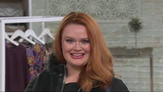 G.I.L.I. Long Sleeve Woven Top w/ Bell Sleeves on QVC