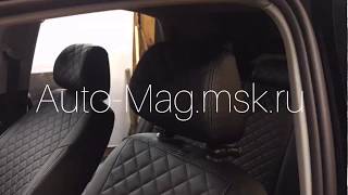 Чехлы на Фольксваген Поло из экокожи с ромбом от Автопилот