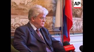 Russian Amb to EU Vladimir Chizhov commenting on Russia's missile plans