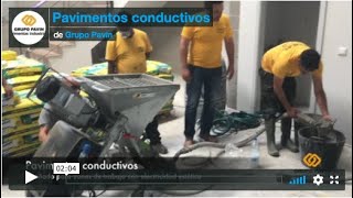 SISTEMA COMBINADO AUTONIVELANTE CEMENTOSO + RESINA CONDUCTIVA