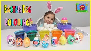Coloring Easter Eggs with Children! Easter Egg Decorating Ideas for Kids
