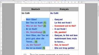 Apprendre l'allemand / Deutsch lernen - Leçon 1
