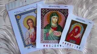 вышивка бисером, иконы.