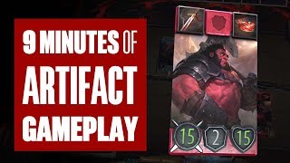 9 minutes of Artifact Gameplay - The new game from VALVE