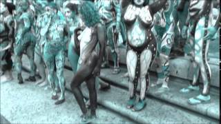 New York Nude Body Painting Day, Columbus Circle, July 26, 2014