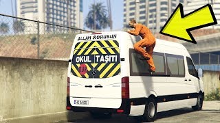 OKUL TAŞITI ILE HAPISDEN KAÇAN TÜRK (GTA 5 MODS)