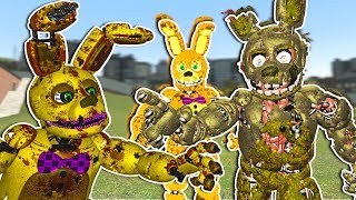 SCARY FNAF SPRINGTRAP ANIMATION REVEAL - Garry's Mod Gameplay - Gmod Sandbox