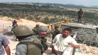 Dispute in West Bank with Israeli Soldiers